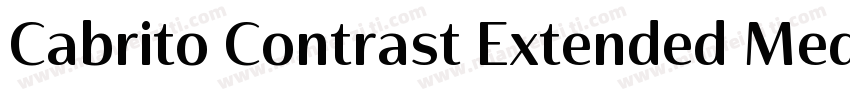 Cabrito Contrast Extended Medium字体转换